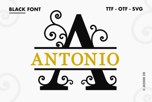 Antonio Split Monogram: A Designer's Guide to This Creative Font