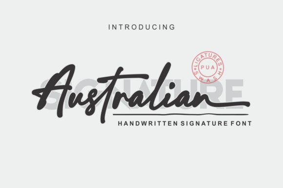 Australian Signature: A Natural Handwritten Font for Elegant Projects