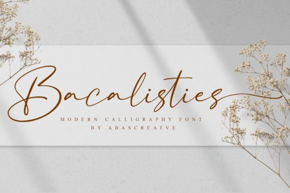 Bacalisties: A Delicate Handwritten Font for Modern Design