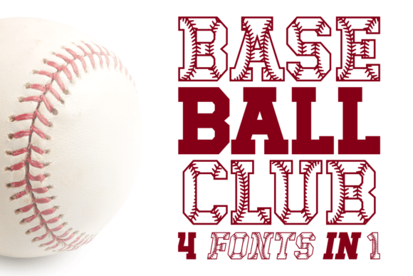 Baseball Club: A Creative Font for Authentic Sports Designs