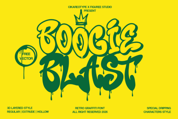 Boogie Blast: Your Gateway to Retro Street Art Typography