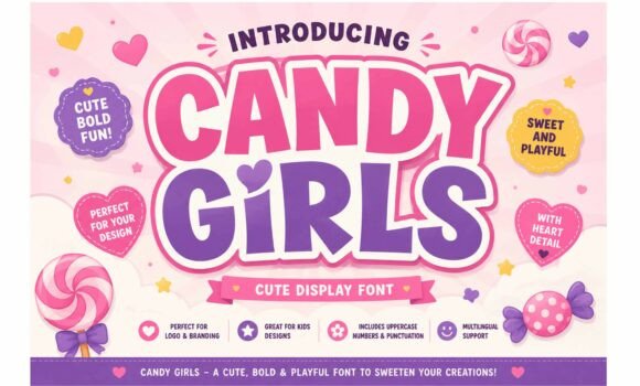 Candy Girls: A Sweet Display Font for Bold, Playful Projects