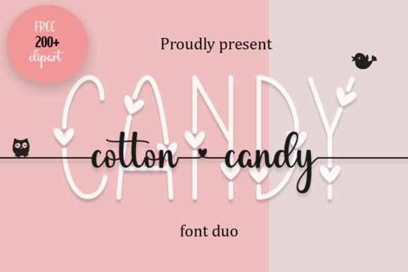Cotton Candy: A Playful and Elegant Duo Font for Creative Projects