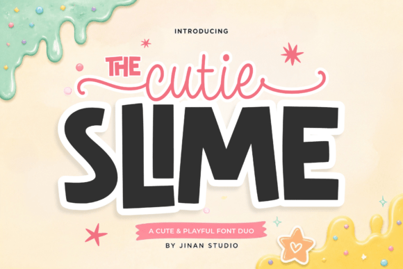 Cutie Slime Duo: A Playful Font for Joyful Design