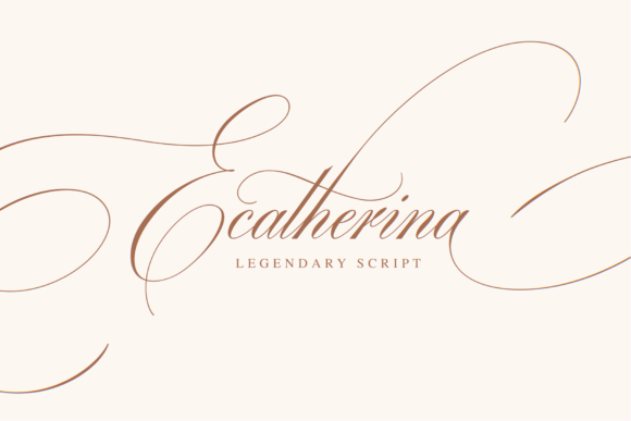Ecatherina: A Graceful Script for Modern Design