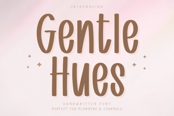 Gentle Hues: A Handwritten Font for Clarity and Calm