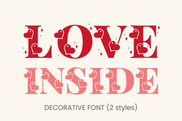 Love Inside: A Creative Font for Heartfelt Design Projects
