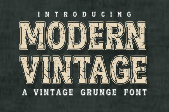Modern Vintage Font: Old School Cool with a Gritty Edge