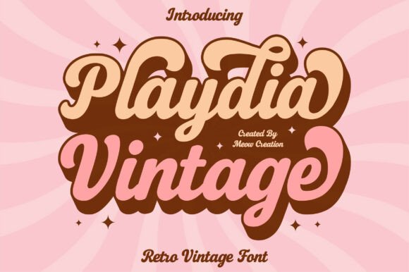 Playdia Vintage: A Groovy Retro Font for Modern Projects