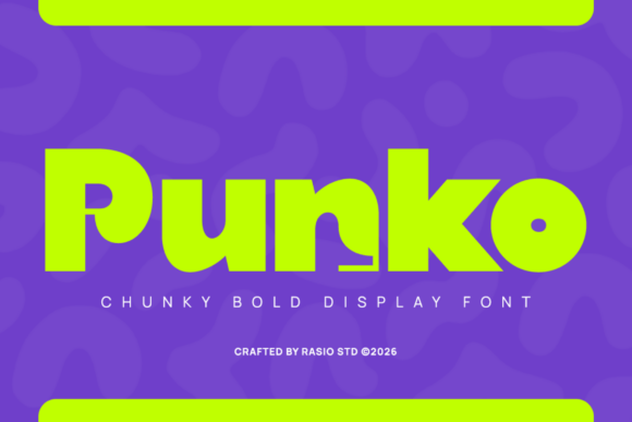 Punko: The Chunky Display Font That Injects Instant Energy