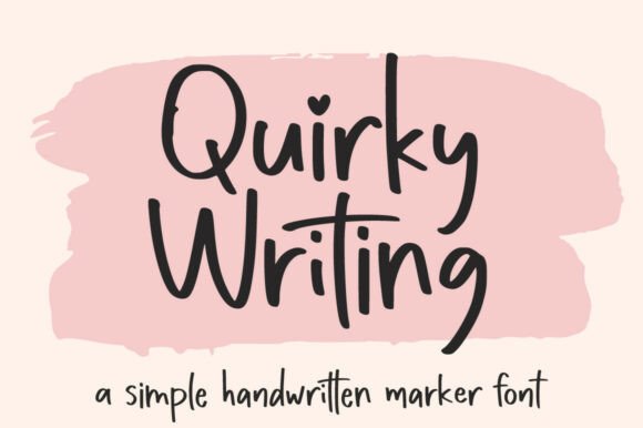 Quirky Writing: The Playful Handwritten Font for Modern Design