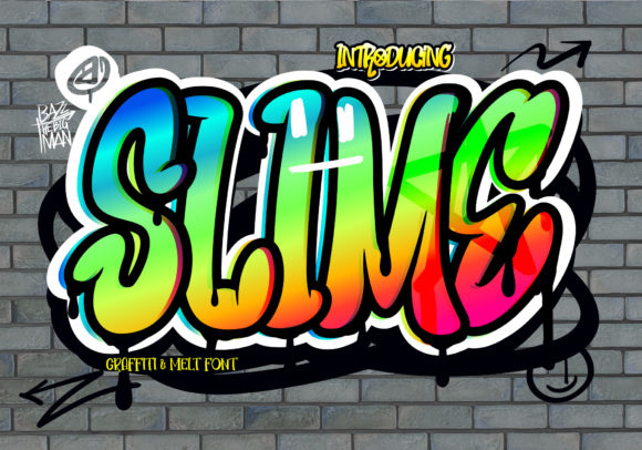 Slime Font: Street Art Vibe for Bold Designs