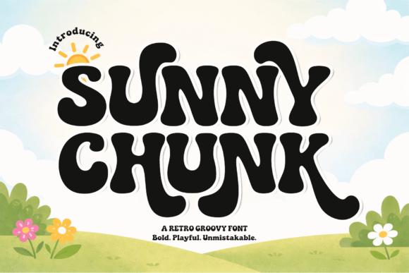 Sunny Chunk: The Retro Font That Radiates Pure Good Vibes