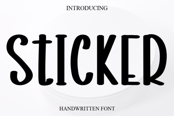 The Gentle Charm of the Sticker Handwritten Font