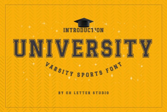 University Font: Capture the Energy of College Sports in Your Designs