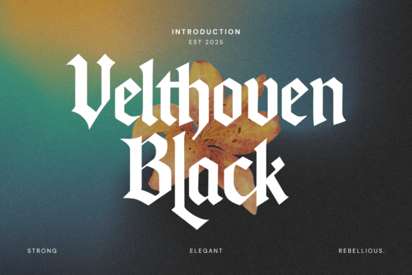 Velthoven Black: A Modern Blackletter Typeface with Attitude